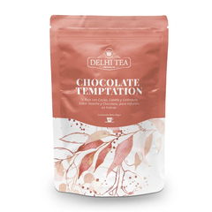 CHOCOLATE TEMPTATION (TÉ EN HEBRAS - DOYPACK) X 40 GR. | DELHI TEA