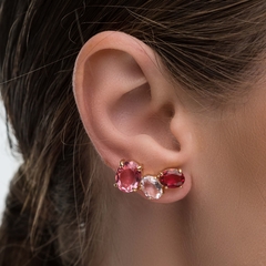 Ear cuff cristais red - comprar online