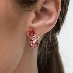 Ear cuff cristais red na internet