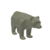 Imagem do Urso Bear Wall Street Geométrico Decoração 3D Low Poly