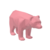 Urso Bear Wall Street Geométrico Decoração 3D Low Poly - loja online