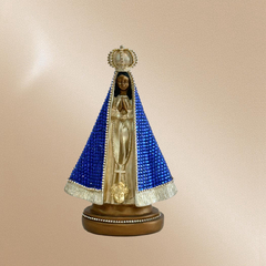 Nossa Senhora Aparecida bordados e cristais- 23 cm - comprar online