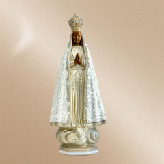 Nossa Senhora Aparecida bordada e Cristais- 45cm