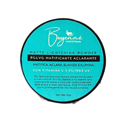 Polvo Matificante Aclarante Con Vitamina C y Filtros Solares Minerales 10 g