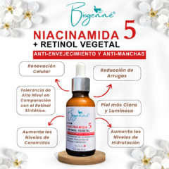 Serum Facial Niacinamida 5% y Retinol Vegetal Antimanchas y Antiarrugas - comprar en línea