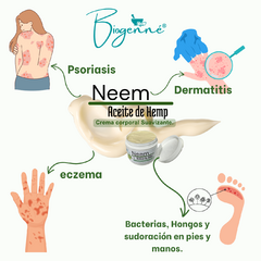 Imagen de Crema de Neem y Aceite de Hemp para psoriasis y eczema