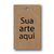 20 ETIQUETAS PAPEL KRAFT 180g 3cm x 6cm - loja online