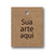 20 ETIQUETAS PAPEL KRAFT 180g 4cm x 5cm - loja online