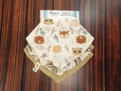 Baberos Bandana Pack X3 BEIGE OSITO