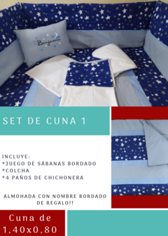 Set para cuna de 1,40x0,80cm - tienda online