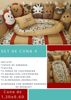 Set para cuna de 1,20x0,60cm - comprar online