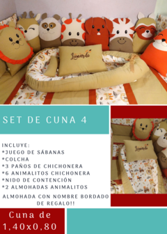 Set para cuna de 1,40x0,80cm - comprar online