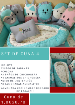 Set para cuna de 1,00x0,70cm - comprar online