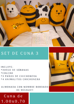 Set para cuna de 1,00x0,70cm