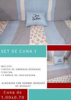 Set para cuna de 1,00x0,70cm - tienda online