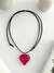 COLLAR CORAZÓN BCO319 ROSA OSCURO