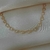 Colar choker de coração vazado banhado a ouro 18k -81691050