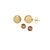 Brinco bola lisa 1,2cm banhado a ouro 18k - 72982280