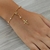 Pulseira terço com bolinhas de perolas banhada a ouro 18k - 50192243