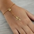 Pulseira terço bolinhas douradas banhada a ouro 18k - 31689519