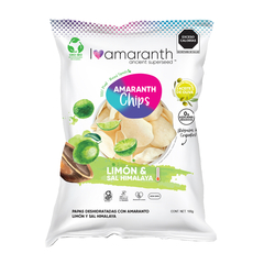 Amaranth Chips - Limón Y Sal Himalaya 100g