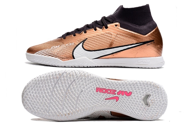 Chuteira nike hot sale dourada futsal