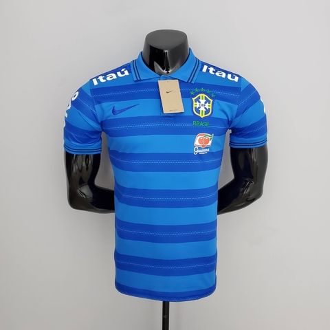 Camisa Seleção Brasileira Polo Azul Nike 22/23