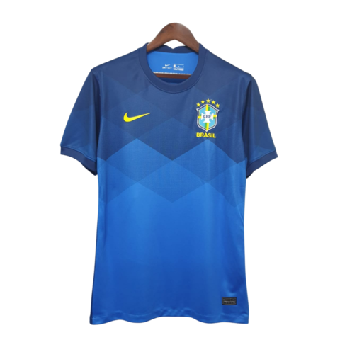 Camisa Seleção Brasileira Preta Gola Botão