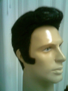 Peruca de Fio Semi Natural ( sintético especial que imita cabelo) / Fantasia Elvis Presley 6026