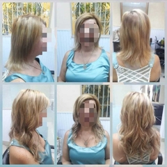 Alongamento Feito com Cabelo Natural Real Com Microlink (Orçamento Somente na loja)