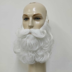 Barba e Bigode de fio semi natural modelo costurada no elastico