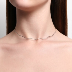 Colar Choker Celine Banho de Ródio - comprar online