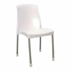 SILLA GALANA BLANCO PLASTICO PATAS CAÑO QUALITY - comprar online