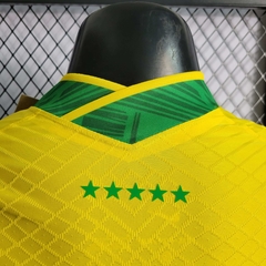 Camisa Seleção Brasileira Cristo Redentor 22/23 Jogador Nike Masculino - Amarela na internet