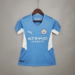 Camisa Manchester City Home 21/22 Torcedor Puma Feminina - Azul - comprar online