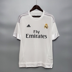 Camisa Real Madrid Retrô 15/16 Torcedor Adidas Masculino - Branca