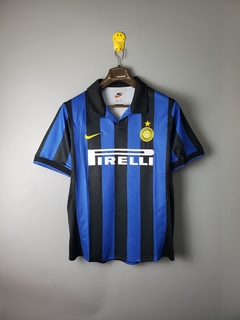 Camisa Inter de Milão Retrô 1998 Torcedor Nike Masculino - Preto e Azul