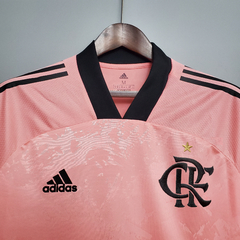 Camisa Flamengo 1 20/21 Torcedor Adidas Feminino -Rosa - Lux Esports - Camisas de Futebol