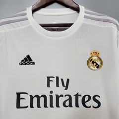 Camisa Real Madrid Retrô 15/16 Torcedor Adidas Masculino - Branca na internet