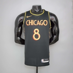 Regata Chicago Bulls Preta e Amarela - Nike - Masculina