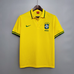 Camisa Seleção Brasileira Polo 20/21 Torcedor Nike Masculina - Amarela