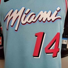 Regata Miami Heat Azul Claro - Nike - Masculina - Lux Esports - Camisas de Futebol