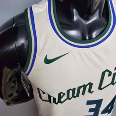 Regata Milkwaukee Bucks Bege - Nike - Masculina na internet