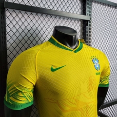 Camisa Seleção Brasileira Cristo Redentor 22/23 Jogador Nike Masculino - Amarela na internet