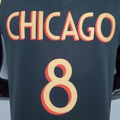 Regata Chicago Bulls Preta e Amarela - Nike - Masculina - Lux Esports - Camisas de Futebol