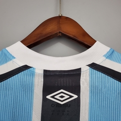 Camisa Grêmio Home 21/22 Torcedor Umbro Masculino - Azul e Preto