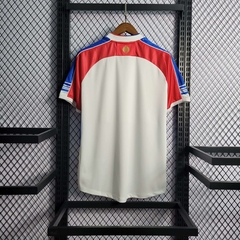 Camisa Fortaleza Glória Eterna 22/23 Torcedor Leão Masculino - Branco e Vermelho - Lux Esports - Camisas de Futebol