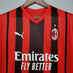 Camisa AC Milan I 21/22 Torcedor Puma Masculina - Vermelho e Preto - loja online