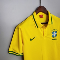 Camisa Seleção Brasileira Polo 20/21 Torcedor Nike Masculina - Amarela - comprar online