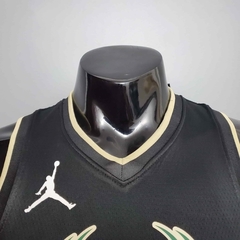 Regata Milkwaukee Bucks Preta - Nike Jordan - Masculina - Lux Esports - Camisas de Futebol